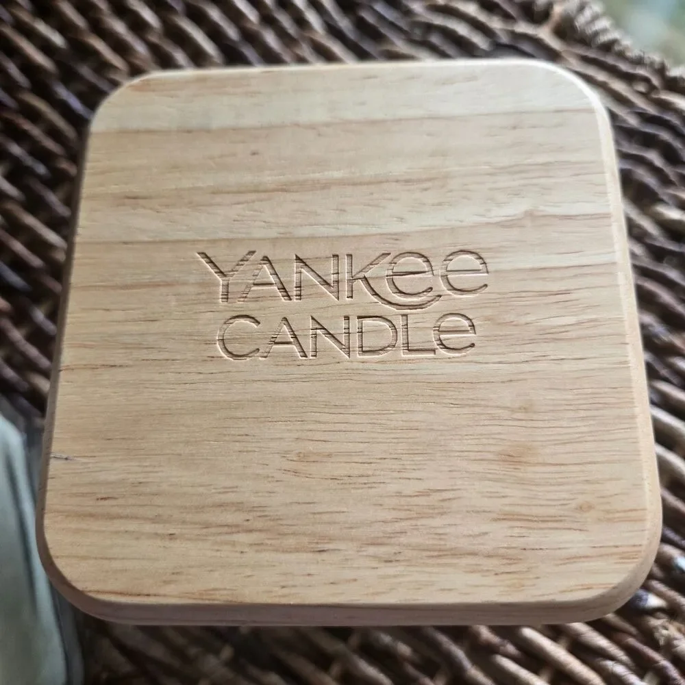 Yankee Candle Well Living Square Jar Wood Lid You Choose the Scent You Want